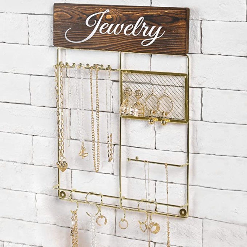 Deluxe Boho Farmhouse All-In-One Jewelry Organizer - Picture 2 of 9